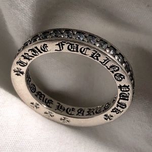 Chrome Hearts TFP True F****** Punk Bedazzled Ring